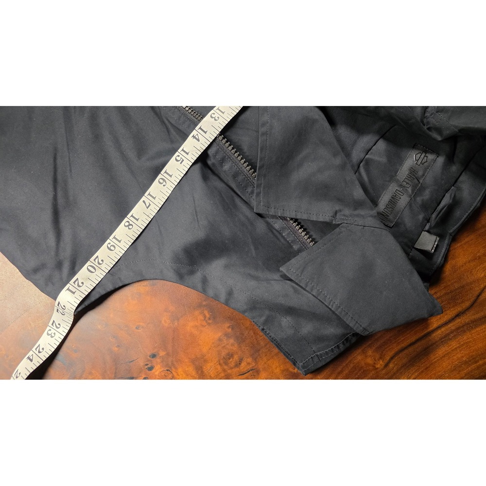 Harley-Davidson Logo Moto Black Biker Vest Premium Streetwear Y2k Utility - Picture 5 of 8